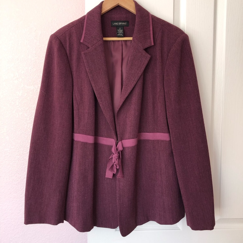 Lane Bryant maroon blazer
